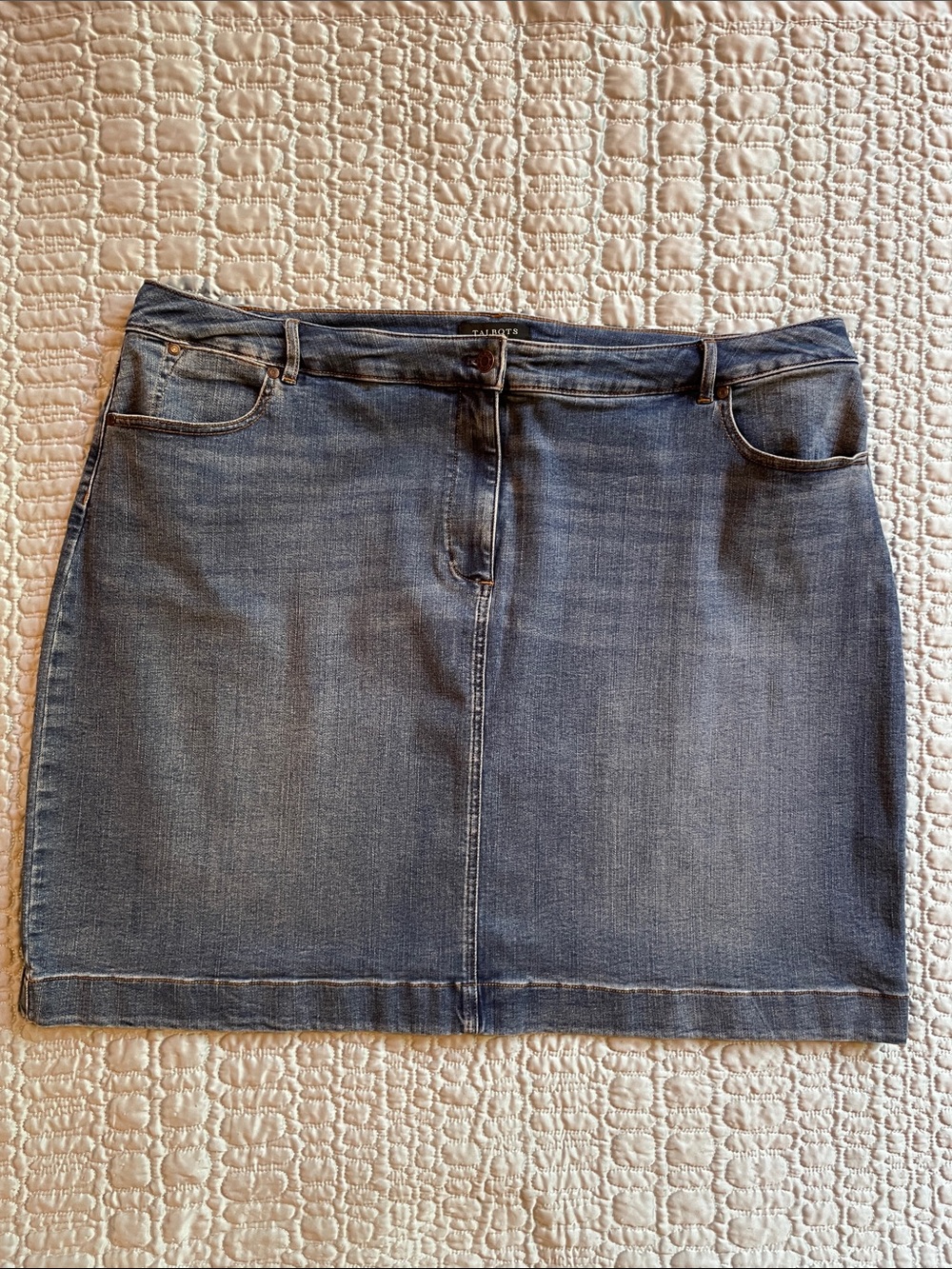 TALBOTS WOMAN DENIM SKIRT Sz 22W